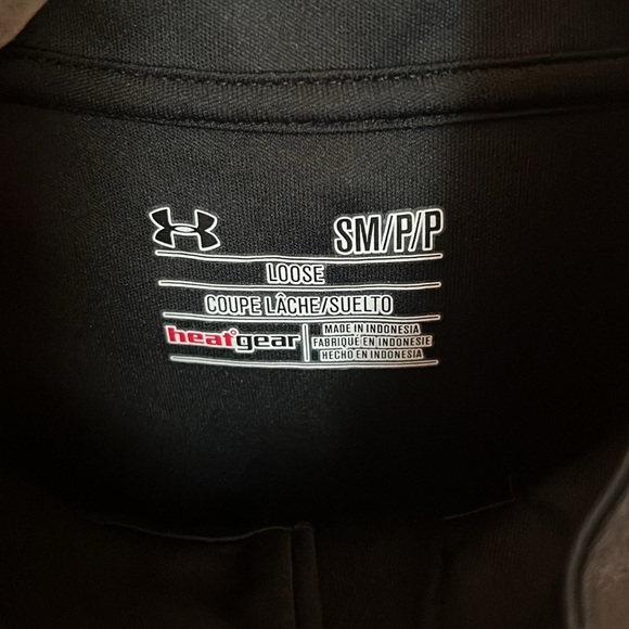 Under Armour Loose Heat Gear Quarter Zip Pullover Black - Picture 4 of 5